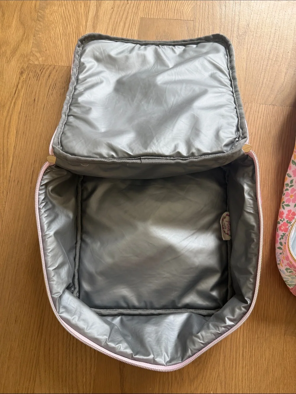 Cheeky Plum Kids Floral & Gingham Pink Backpack & Lunch box